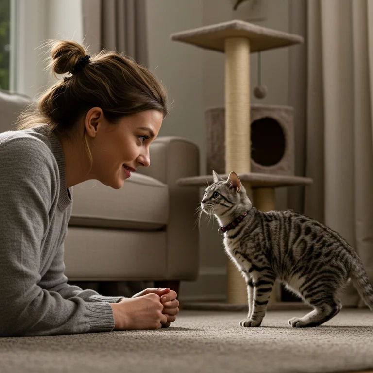 Observe possible allergic reactions to a new cat