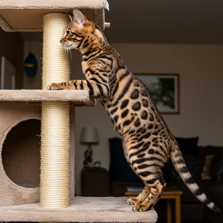 Cat trees are good for active climbers
