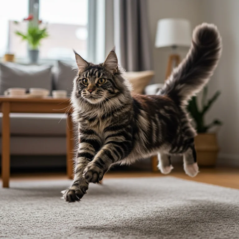 Expect fast and sudden movement from an energetic cat