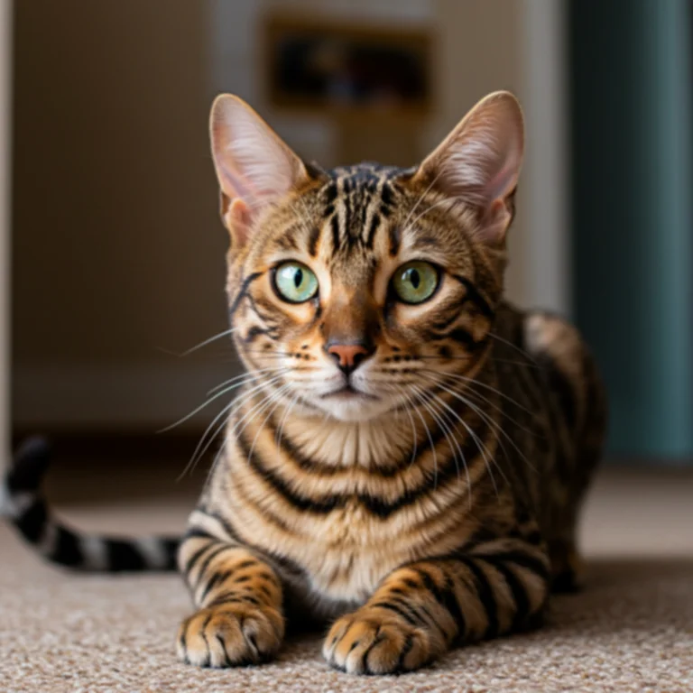Bengal cat eyes signal