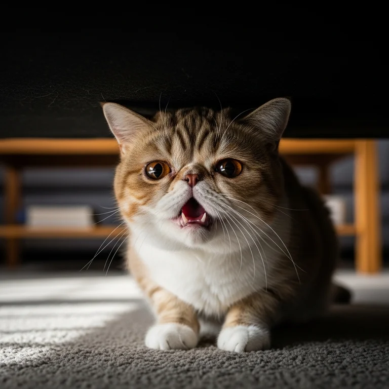 Look for signs of distress from a pet