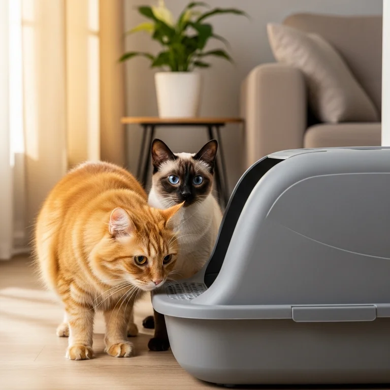 Each cat needs its own litter box