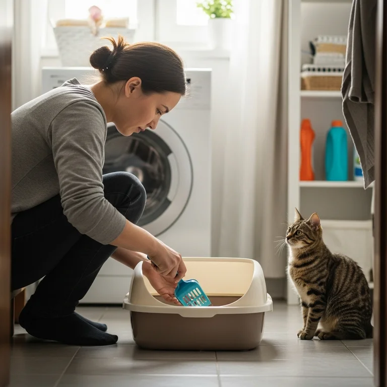 Make sure the litter box is cleaned regularly