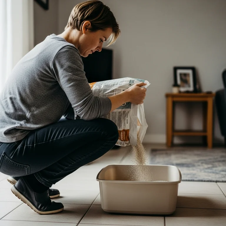 Keep the litter box filled with fresh litter