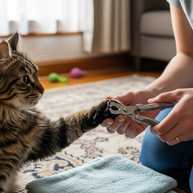 Trim your cats nails to reduce scratch damage