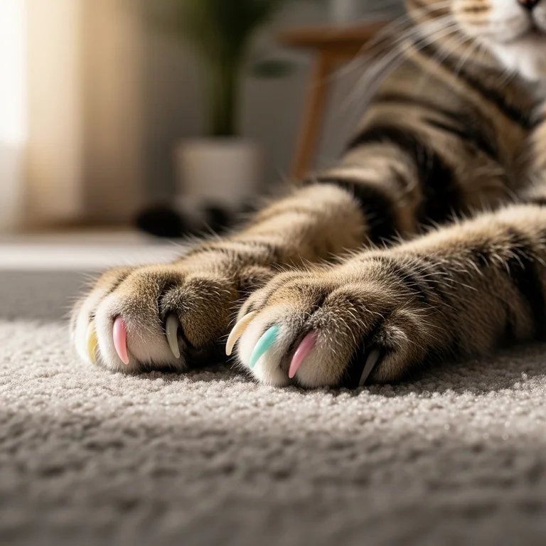 Soft nail caps are a great way to protect furniture