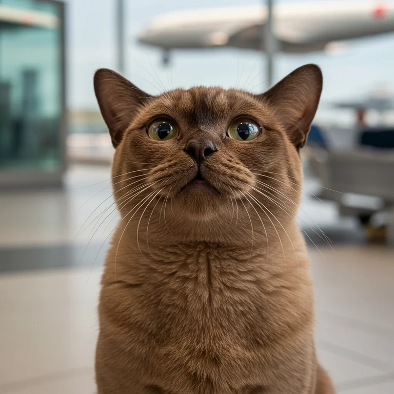 Traveling with a cat at the airport