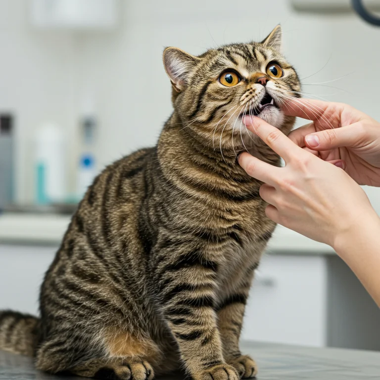 Be sure to check your cat's teeth often