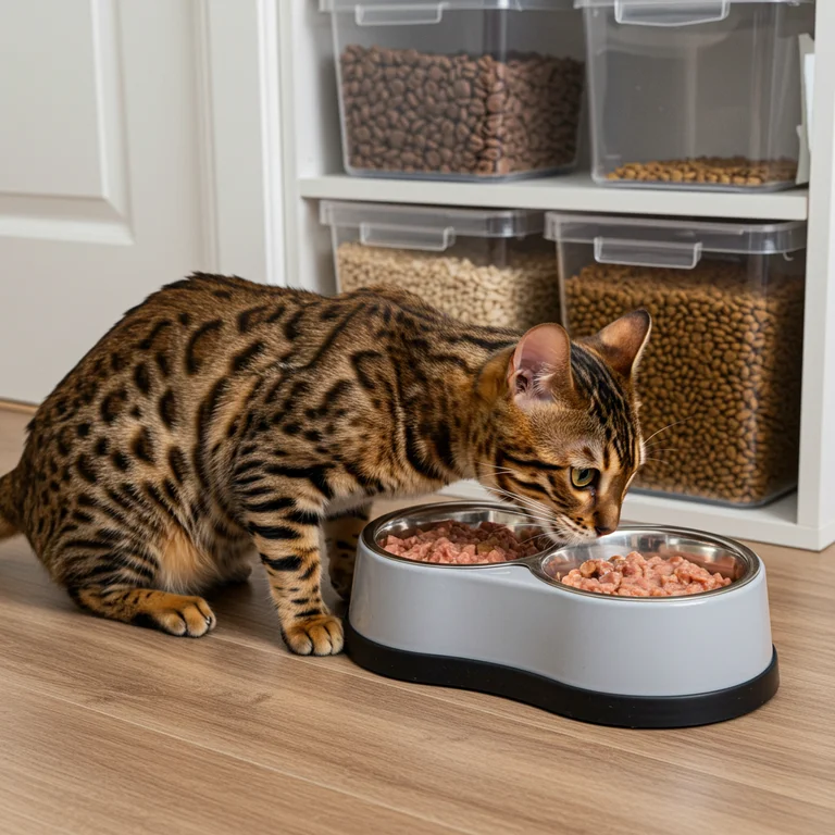 Try a combination of wet and dry cat foods